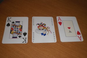 Offason Anglo : KoS, Joker (color), Ace of Hearts w/ Anglo Logo