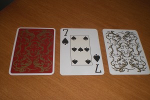 Offason Anglo : Red Back, 7 pip, White back